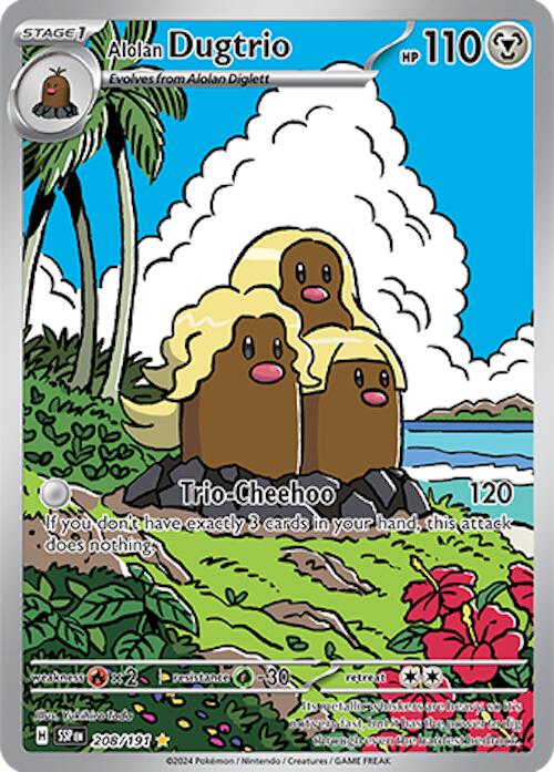 Alolan Dugtrio (208/191) [Scarlet & Violet: Surging Sparks] | The Time Vault CA