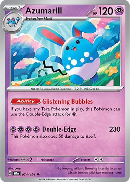 Azumarill (074/191) [Scarlet & Violet: Surging Sparks] | The Time Vault CA