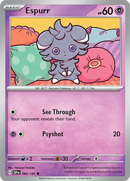 Espurr (084/191) [Scarlet & Violet: Surging Sparks] | The Time Vault CA