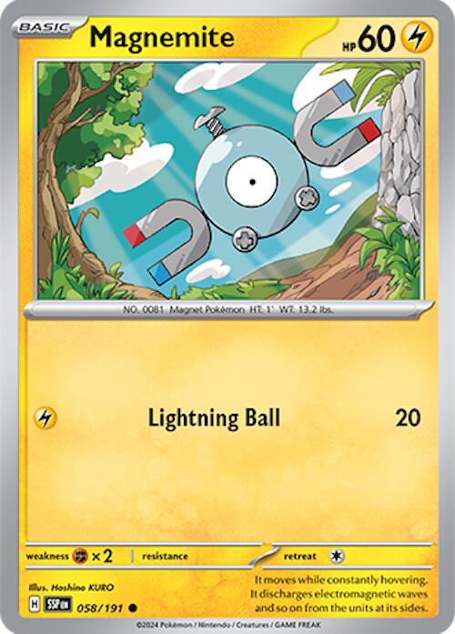 Magnemite (058/191) [Scarlet & Violet: Surging Sparks] | The Time Vault CA