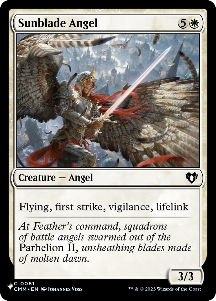 Sunblade Angel [The List] | The Time Vault CA