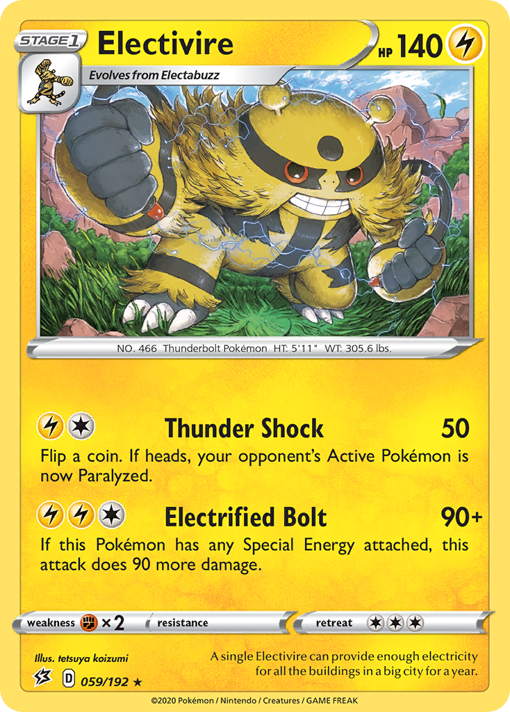 Electivire (059/192) [Sword & Shield: Rebel Clash] | The Time Vault CA