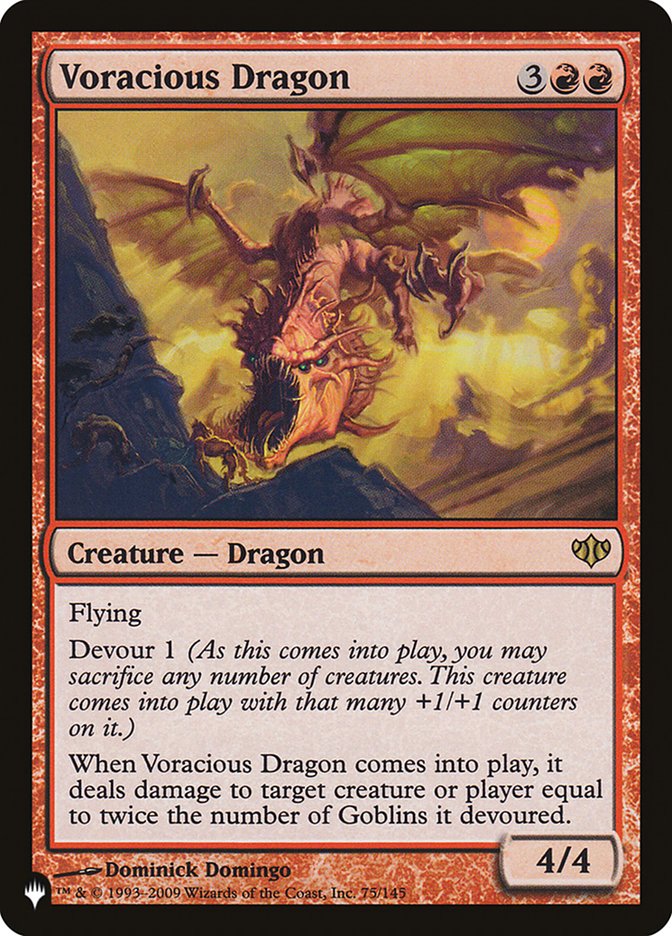 Voracious Dragon [The List] | The Time Vault CA