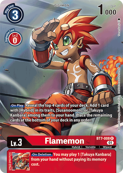 Flamemon [BT7-008] (Alternate Art) [Next Adventure] | The Time Vault CA