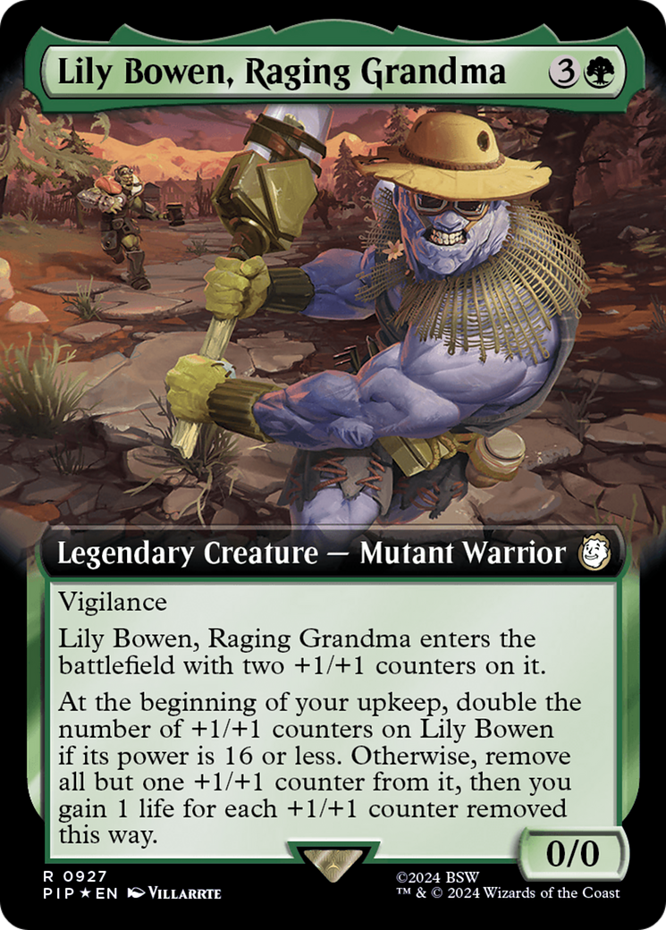 Lily Bowen, Raging Grandma (Extended Art) (Surge Foil) [Fallout] | The Time Vault CA