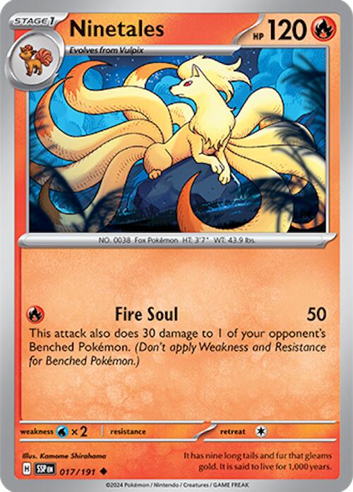 Ninetales (017/191) [Scarlet & Violet: Surging Sparks] | The Time Vault CA