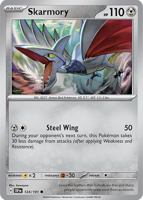 Skarmory (124/191) [Scarlet & Violet: Surging Sparks] | The Time Vault CA