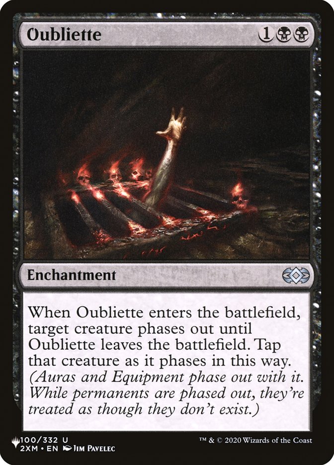 Oubliette [The List] | The Time Vault CA