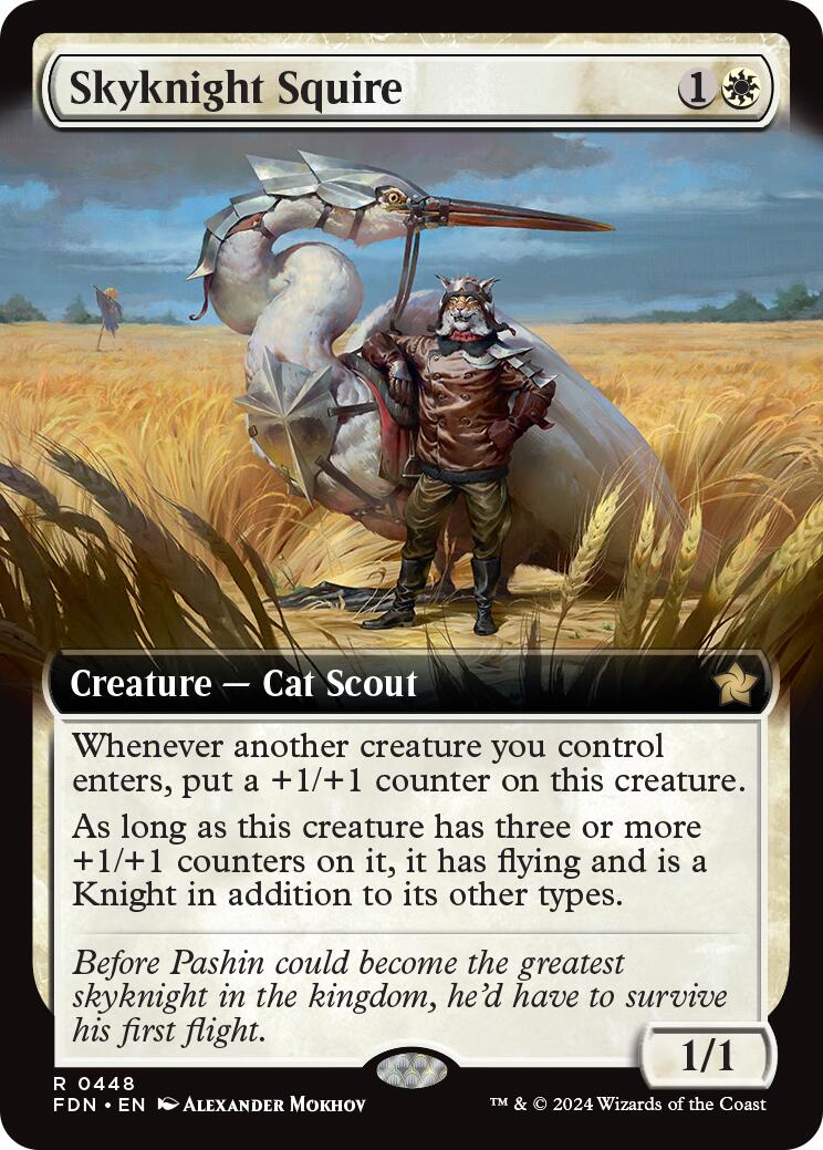 Skyknight Squire (Extended Art) [Foundations] | The Time Vault CA