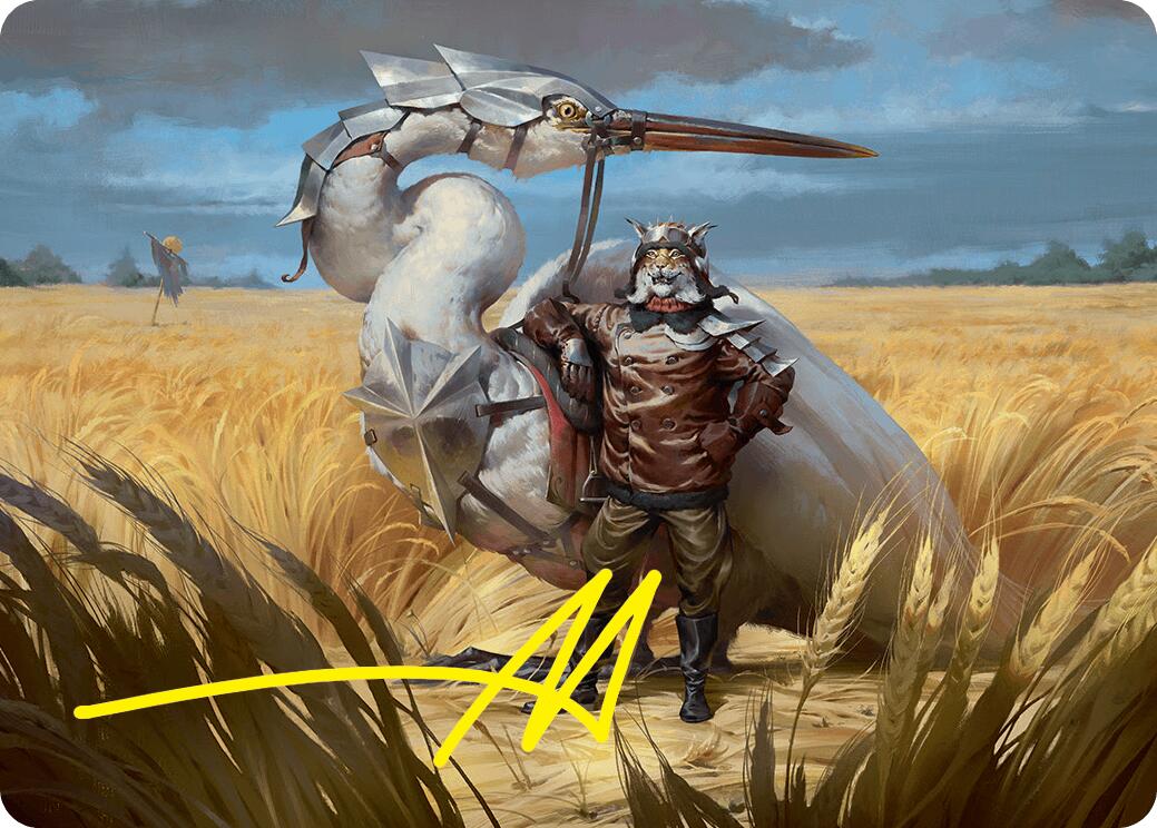 Skyknight Squire Art Card (4/54) (Gold-Stamped Signature) [Foundations Art Series] | The Time Vault CA