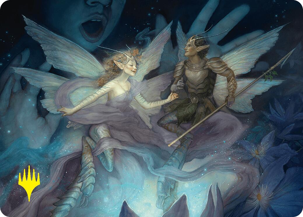 Faebloom Trick Art Card (6/54) (Gold-Stamped Signature) [Foundations Art Series] | The Time Vault CA