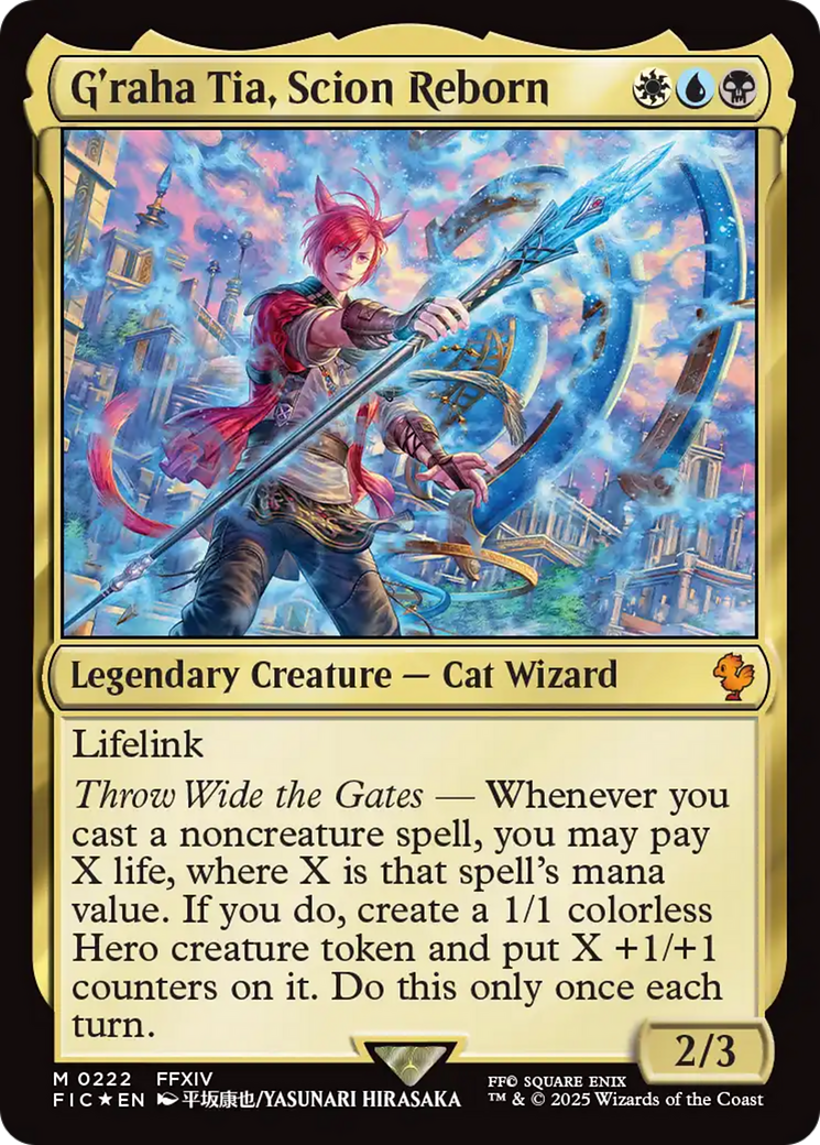 G'raha Tia, Scion Reborn (Surge Foil) [FINAL FANTASY Commander] | The Time Vault CA