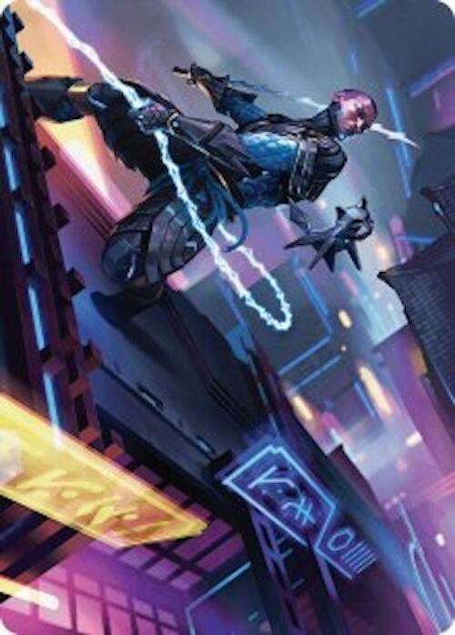 Kaito, Cunning Infiltrator Art Card (51/54) [Foundations Art Series] | The Time Vault CA