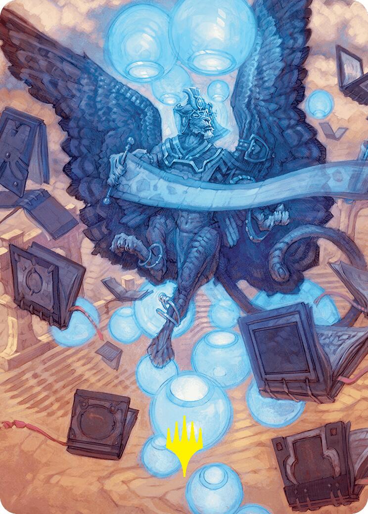 Sphinx of Forgotten Lore Art Card (33/54) (Gold-Stamped Signature) [Foundations Art Series] | The Time Vault CA
