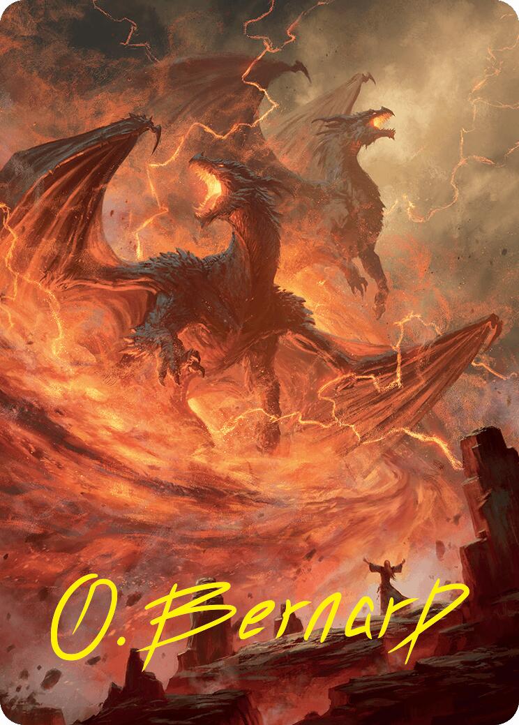 Rite of the Dragoncaller Art Card (38/54) (Gold-Stamped Signature) [Foundations Art Series] | The Time Vault CA