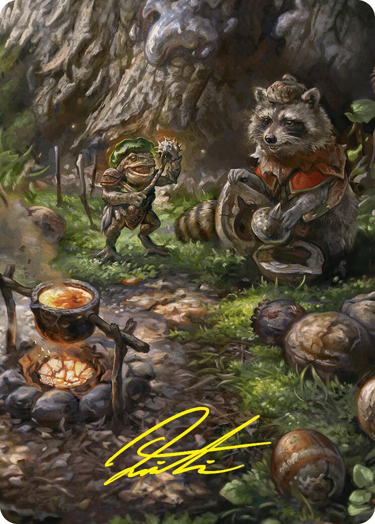 Sylvan Scavenging Art Card (46/54) (Gold-Stamped Signature) [Foundations Art Series] | The Time Vault CA