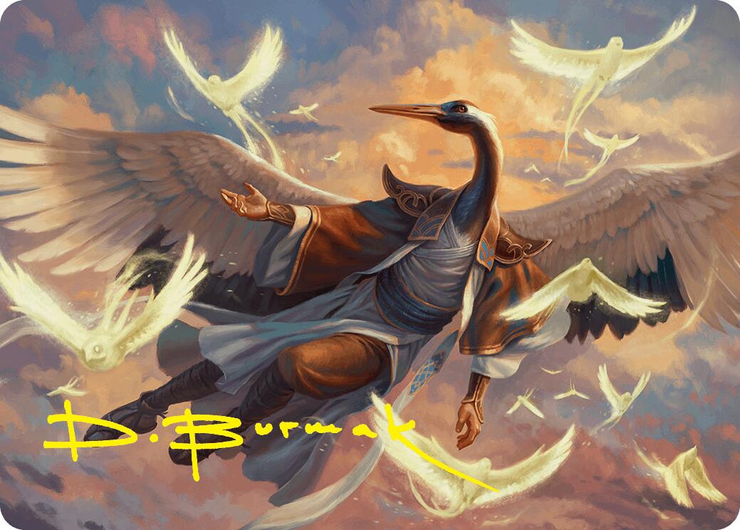 Kykar, Zephyr Awakener Art Card (16/54) (Gold-Stamped Signature) [Foundations Art Series] | The Time Vault CA