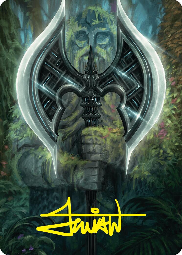 Leyline Axe Art Card (49/54) (Gold-Stamped Signature) [Foundations Art Series] | The Time Vault CA