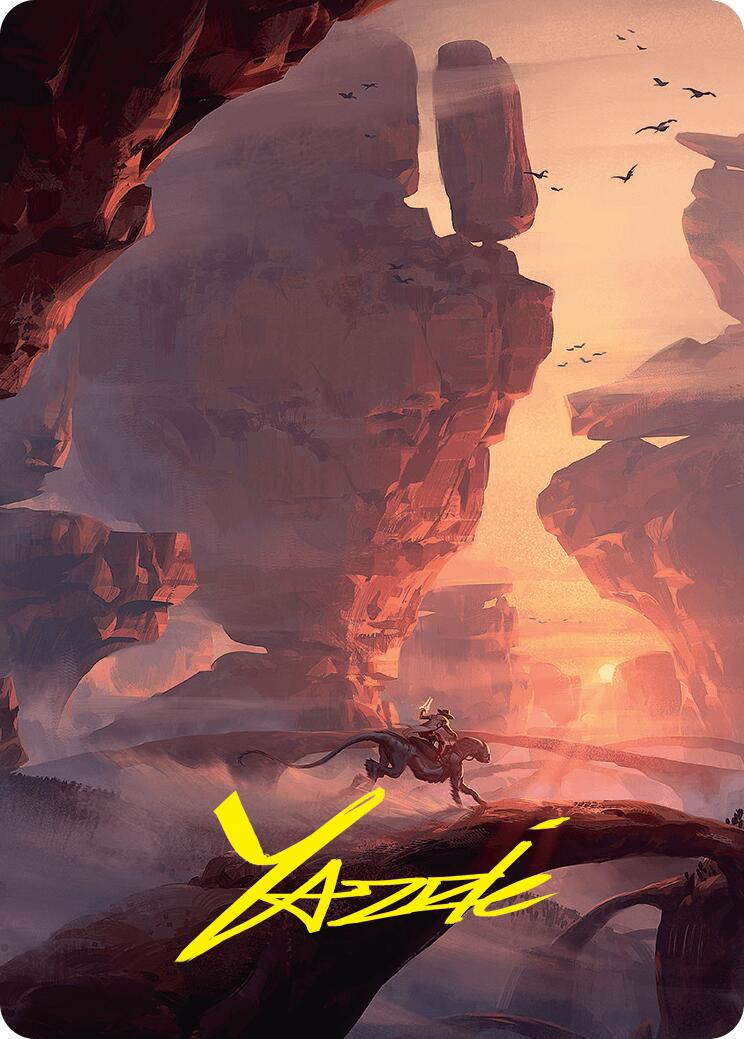 Mountain Art Card (24/54) (Gold-Stamped Signature) [Foundations Art Series] | The Time Vault CA