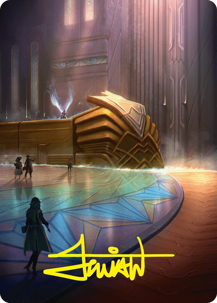 Plains Art Card (21/54) (Gold-Stamped Signature) [Foundations Art Series] | The Time Vault CA