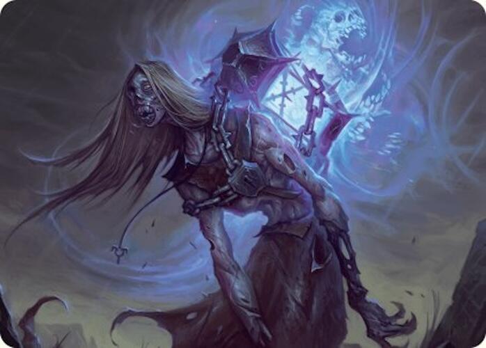 Soul-Shackled Zombie Art Card (9/54) [Foundations Art Series] | The Time Vault CA