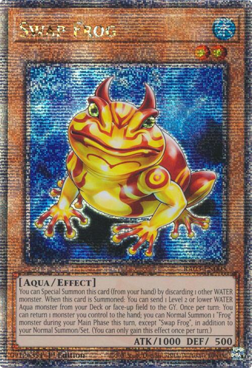 Swap Frog (Quarter Century Secret Rare) [RA03-EN005] Quarter Century Secret Rare | The Time Vault CA