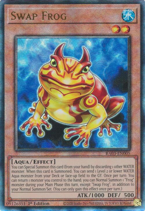 Swap Frog (UTR) [RA03-EN005] Prismatic Ultimate Rare | The Time Vault CA