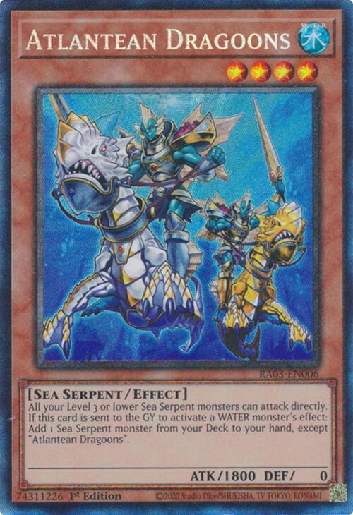 Atlantean Dragoons (CR) [RA03-EN006] Prismatic Collector's Rare | The Time Vault CA