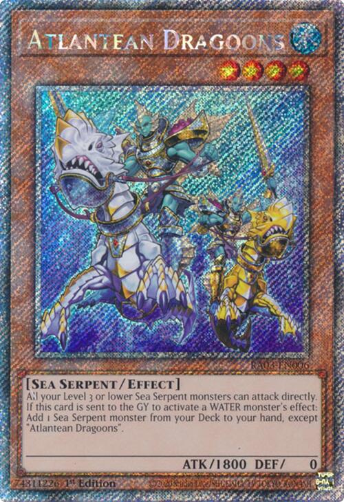 Atlantean Dragoons (Platinum Secret Rare) [RA03-EN006] Platinum Secret Rare | The Time Vault CA