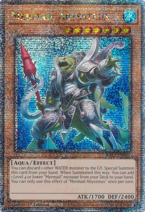 Mermail Abyssteus (Quarter Century Secret Rare) [RA03-EN007] Quarter Century Secret Rare | The Time Vault CA