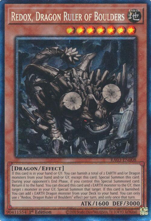 Redox, Dragon Ruler of Boulders (CR) [RA03-EN008] Prismatic Collector's Rare | The Time Vault CA