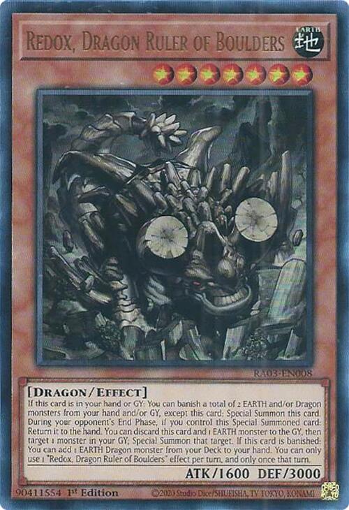 Redox, Dragon Ruler of Boulders (UR) [RA03-EN008] Ultra Rare | The Time Vault CA