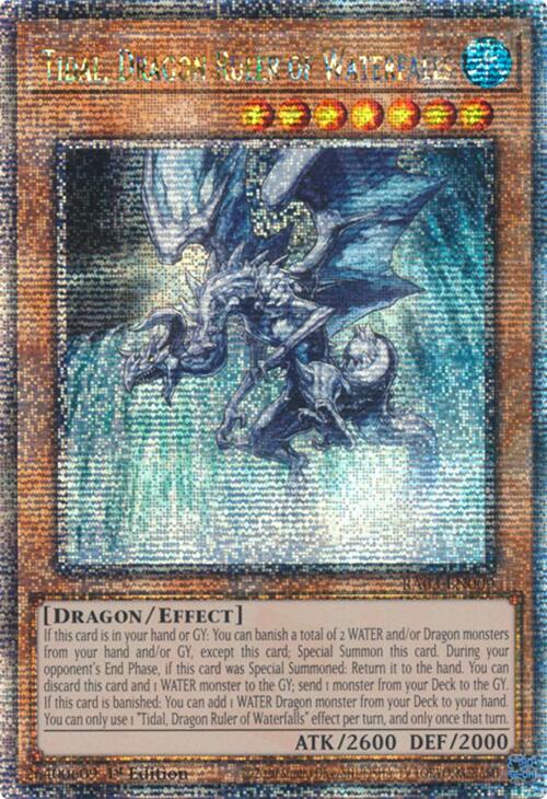 Tidal, Dragon Ruler of Waterfalls (Quarter Century Secret Rare) [RA03-EN009] Quarter Century Secret Rare | The Time Vault CA