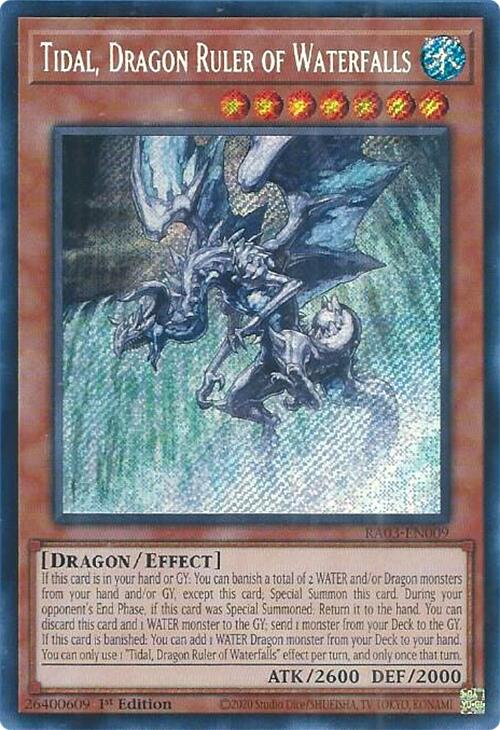 Tidal, Dragon Ruler of Waterfalls (Secret Rare) [RA03-EN009] Secret Rare | The Time Vault CA