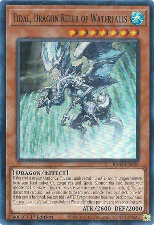 Tidal, Dragon Ruler of Waterfalls [RA03-EN009] Super Rare | The Time Vault CA