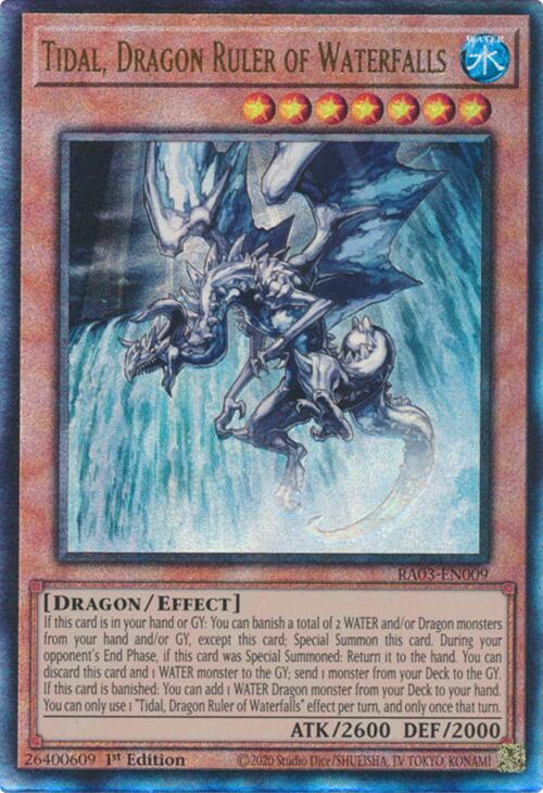 Tidal, Dragon Ruler of Waterfalls (UTR) [RA03-EN009] Prismatic Ultimate Rare | The Time Vault CA