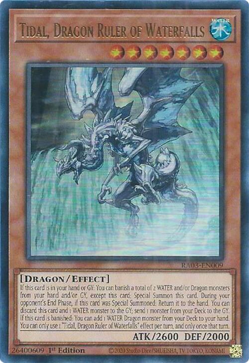 Tidal, Dragon Ruler of Waterfalls (UR) [RA03-EN009] Ultra Rare | The Time Vault CA