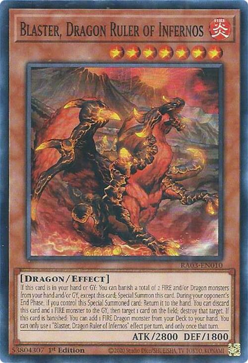 Blaster, Dragon Ruler of Infernos [RA03-EN010] Super Rare | The Time Vault CA