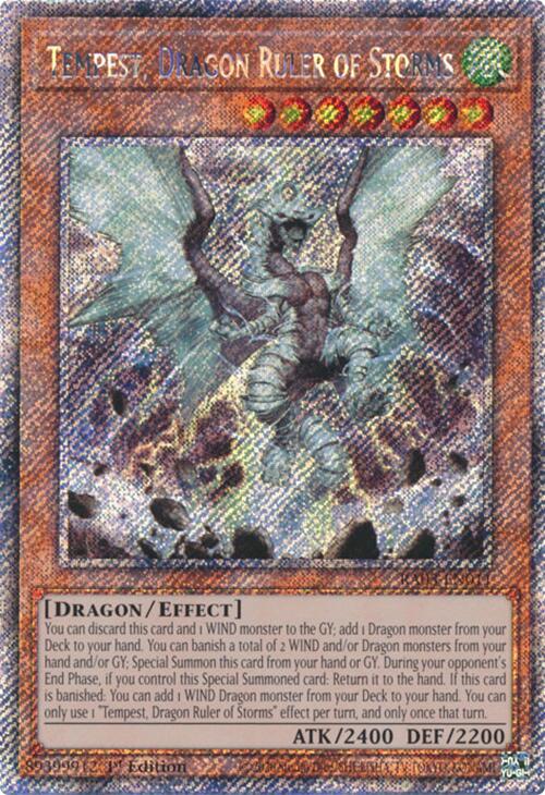 Tempest, Dragon Ruler of Storms (Platinum Secret Rare) [RA03-EN011] Platinum Secret Rare | The Time Vault CA