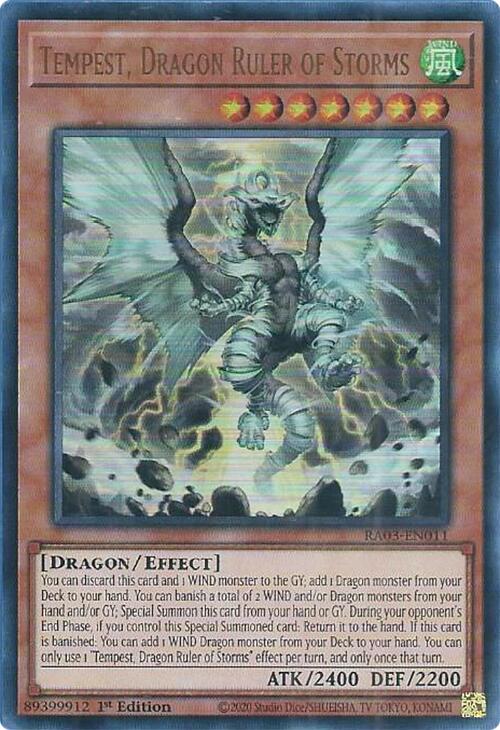 Tempest, Dragon Ruler of Storms (UR) [RA03-EN011] Ultra Rare | The Time Vault CA