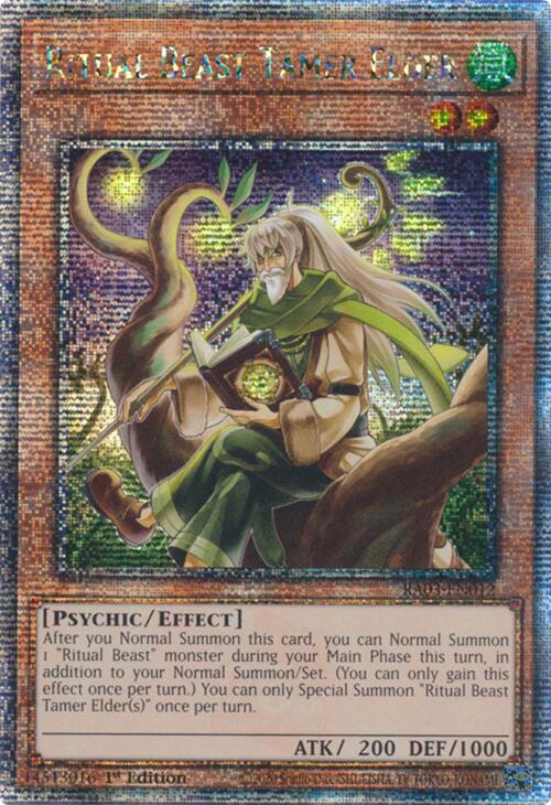 Ritual Beast Tamer Elder (Quarter Century Secret Rare) [RA03-EN012] Quarter Century Secret Rare | The Time Vault CA