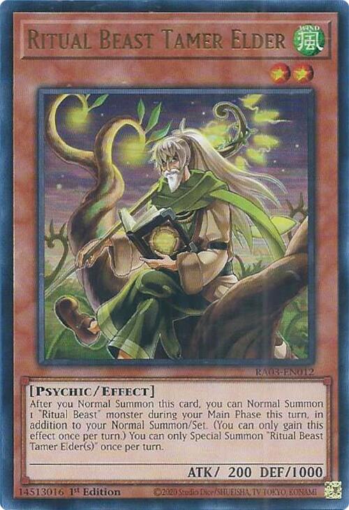 Ritual Beast Tamer Elder (UR) [RA03-EN012] Ultra Rare | The Time Vault CA