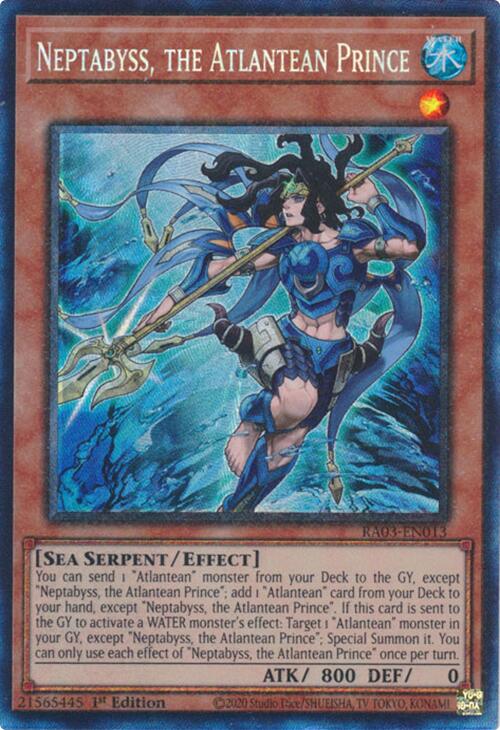 Neptabyss, the Atlantean Prince (CR) [RA03-EN013] Prismatic Collector's Rare | The Time Vault CA