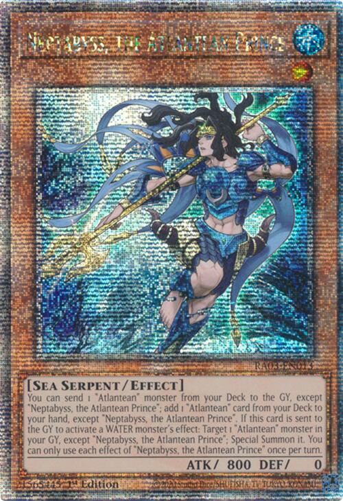 Neptabyss, the Atlantean Prince (Quarter Century Secret Rare) [RA03-EN013] Quarter Century Secret Rare | The Time Vault CA