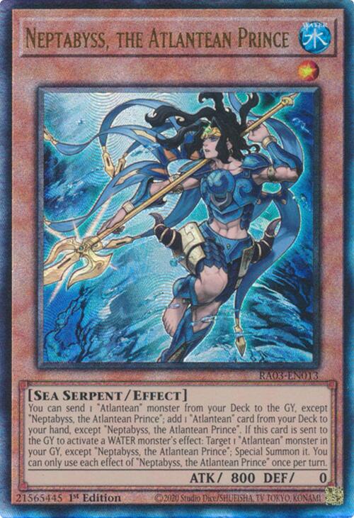 Neptabyss, the Atlantean Prince (UTR) [RA03-EN013] Prismatic Ultimate Rare | The Time Vault CA