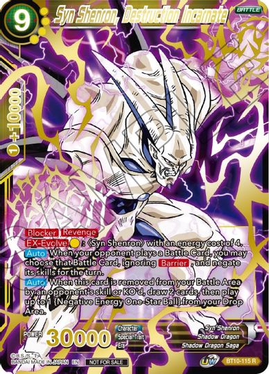 Syn Shenron, Destruction Incarnate (Alternate Art) (BT10-115) [Tournament Promotion Cards] | The Time Vault CA