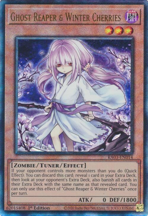 Ghost Reaper & Winter Cherries (Alternate Art) (PUR) [RA03-EN014] Prismatic Ultimate Rare | The Time Vault CA