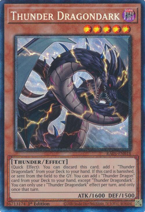 Thunder Dragondark (CR) [RA03-EN018] Prismatic Collector's Rare | The Time Vault CA