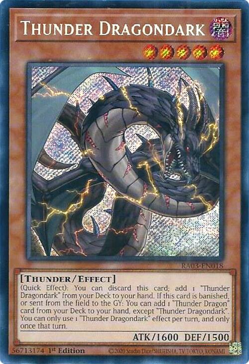 Thunder Dragondark (Secret Rare) [RA03-EN018] Secret Rare | The Time Vault CA