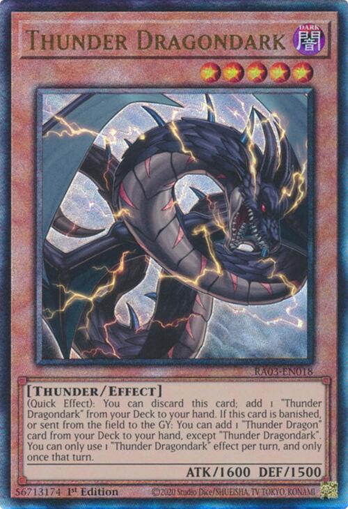 Thunder Dragondark (UTR) [RA03-EN018] Prismatic Ultimate Rare | The Time Vault CA